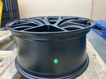 NEW 18 INCH FOX ALPHA ALLOY WHEELS IN SATIN BLACK WITH DEEPER CONCAVE 8.5" REAR'S 5x120