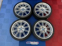 USED 19 INCH GENUINE BMW STYLE 225M SPORT E92 ALLOY WHEELS, WIDE REAR, FULLY REFURBED INC NEW NON RUNFLAT TYRES 5x120