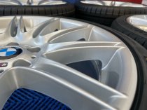 USED 19 INCH GENUINE BMW STYLE 225M SPORT E92 ALLOY WHEELS, WIDE REAR, FULLY REFURBED INC NEW NON RUNFLAT TYRES 5x120
