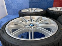 USED 19 INCH GENUINE BMW STYLE 225M SPORT E92 ALLOY WHEELS, WIDE REAR, FULLY REFURBED INC NEW NON RUNFLAT TYRES 5x120