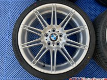 USED 19 INCH GENUINE BMW STYLE 225M SPORT E92 ALLOY WHEELS, WIDE REAR, FULLY REFURBED INC NEW NON RUNFLAT TYRES 5x120