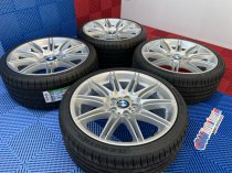 USED 19 INCH GENUINE BMW STYLE 225M SPORT E92 ALLOY WHEELS, WIDE REAR, FULLY REFURBED INC NEW NON RUNFLAT TYRES 5x120