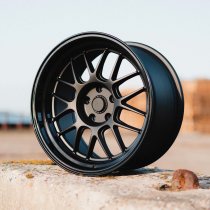 NEW 18 INCH 7TWENTY STYLE 57 FLOW FORMED ALLOY WHEELS IN SATIN BLACK WITH GLOSS DISH, BIG DISH 10.5" REARS