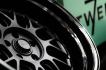 NEW 18 INCH 7TWENTY STYLE 57 FLOW FORMED ALLOY WHEELS IN SATIN BLACK WITH GLOSS DISH, BIG DISH 10.5" REARS