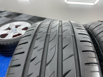 USED 17 INCH GENUINE BMW STYLE 382 1 SERIES 5 SPOKE ALLOY WHEELS, FULLY REFURBED INC VERY GOOD NON RUNFLAT TYRES 5x120