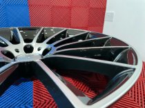 NEW 20 INCH AM MULTI TWIST ALLOY WHEELS IN BLACK WITH POLISHED FACE AND DEEPER CONCAVE 9.5" REAR 5x112