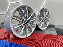 USED 17 INCH GENUINE BMW STYLE 207 1 SERIES M SPORT ALLOY WHEELS,WIDE REAR, FULLY REFURBED 5x120