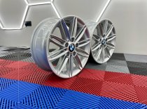 USED 17 INCH GENUINE BMW STYLE 207 1 SERIES M SPORT ALLOY WHEELS,WIDE REAR, FULLY REFURBED 5x120