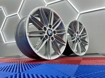 USED 17 INCH GENUINE BMW STYLE 207 1 SERIES M SPORT ALLOY WHEELS,WIDE REAR, FULLY REFURBED 5x120