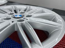 USED 17 INCH GENUINE BMW STYLE 207 1 SERIES M SPORT ALLOY WHEELS,WIDE REAR, FULLY REFURBED 5x120