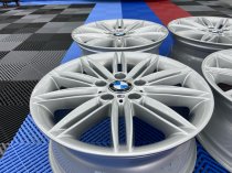 USED 17 INCH GENUINE BMW STYLE 207 1 SERIES M SPORT ALLOY WHEELS,WIDE REAR, FULLY REFURBED 5x120