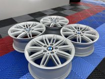 USED 17 INCH GENUINE BMW STYLE 207 1 SERIES M SPORT ALLOY WHEELS,WIDE REAR, FULLY REFURBED 5x120