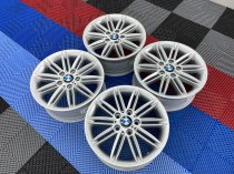 USED 17 INCH GENUINE BMW STYLE 207 1 SERIES M SPORT ALLOY WHEELS,WIDE REAR, FULLY REFURBED 5x120