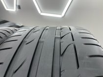 USED 18 INCH GENUINE BMW STYLE 217 1 SERIES V SPOKE ALLOY WHEELS, FULLY REFURBED WIDER 8.5" REAR INC BRIDGESTONE RUNFLAT TYRES 5x120