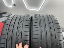 USED 18 INCH GENUINE BMW STYLE 217 1 SERIES V SPOKE ALLOY WHEELS, FULLY REFURBED WIDER 8.5" REAR INC BRIDGESTONE RUNFLAT TYRES 5x120