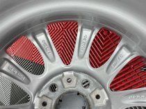USED 18 INCH GENUINE BMW STYLE 217 1 SERIES V SPOKE ALLOY WHEELS, FULLY REFURBED WIDER 8.5" REAR INC BRIDGESTONE RUNFLAT TYRES 5x120