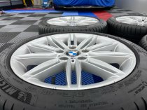 USED 17" GENUINE BMW STYLE 207 1 SERIES M SPORT ALLOY WHEELS,WIDE REAR,VGC INC GOOD MICHELIN PS4 RUNFLAT TYRES