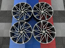 NEW 19 INCH STUTTGART ST20 ALLOY WHEELS IN GLOSS BLACK WITH POLISHED FACE, 8.5"et45 ALL ROUND 5x120