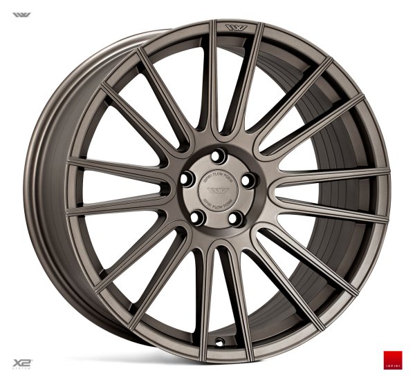 NEW 20" ISPIRI FFR8 8-TWIN CURVED SPOKE ALLOY WHEELS IN MATT CARBON BRONZE, DEEP CONCAVE 9.5/10.5"