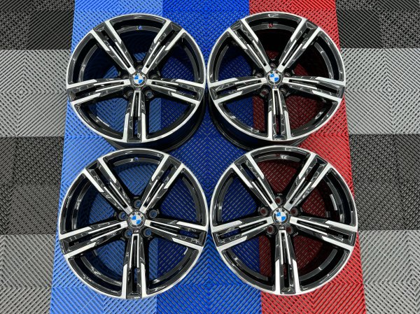 USED 18 INCH GENUINE BMW STYLE 848 M SPORT G20 3 SERIES ALLOY WHEELS, NEAR UNMARKED ,WIDE REAR 5x112