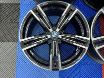 USED 18 INCH GENUINE BMW STYLE 848 M SPORT G20 3 SERIES ALLOY WHEELS, NEAR UNMARKED ,WIDE REAR 5x112