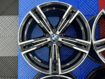 USED 18 INCH GENUINE BMW STYLE 848 M SPORT G20 3 SERIES ALLOY WHEELS, NEAR UNMARKED ,WIDE REAR 5x112