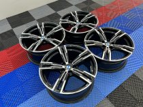 USED 18 INCH GENUINE BMW STYLE 848 M SPORT G20 3 SERIES ALLOY WHEELS, NEAR UNMARKED ,WIDE REAR 5x112