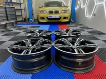 USED 18 INCH GENUINE BMW STYLE 848 M SPORT G20 3 SERIES ALLOY WHEELS, NEAR UNMARKED ,WIDE REAR 5x112
