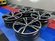 USED 18 INCH GENUINE BMW STYLE 848 M SPORT G20 3 SERIES ALLOY WHEELS, NEAR UNMARKED ,WIDE REAR 5x112