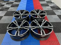 USED 18 INCH GENUINE BMW STYLE 848 M SPORT G20 3 SERIES ALLOY WHEELS, NEAR UNMARKED ,WIDE REAR 5x112