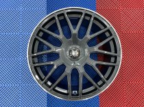 NEW 19 INCH FOX VR3 ALLOY WHEELS IN GUNMETAL WITH POLISHED LIP AND DEEPER 9" REARS 5x120/112