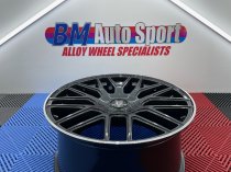 NEW 19 INCH FOX VR3 ALLOY WHEELS IN GUNMETAL WITH POLISHED LIP AND DEEPER 9" REARS 5x120/112