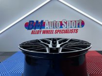 NEW 19 INCH FOX BMA S1 ALLOY WHEELS IN GLOSS BLACK WITH POLISHED FACE AND WIDER 8.5" REAR OPTION 5x120