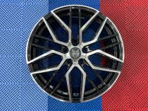 NEW 19 INCH FOX BMA S1 ALLOY WHEELS IN GLOSS BLACK WITH POLISHED FACE AND WIDER 8.5" REAR OPTION 5x120