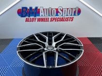 NEW 19 INCH FOX BMA S1 ALLOY WHEELS IN GLOSS BLACK WITH POLISHED FACE AND WIDER 8.5" REAR OPTION 5x120