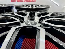 NEW 19 INCH FOX BMA S1 ALLOY WHEELS IN GLOSS BLACK WITH POLISHED FACE AND WIDER 8.5" REAR OPTION 5x120