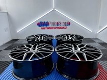 NEW 19 INCH FOX BMA S1 ALLOY WHEELS IN GLOSS BLACK WITH POLISHED FACE AND WIDER 8.5" REAR OPTION 5x120