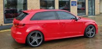 NEW 18 INCH VEEMANN V-FS31 ALLOY WHEELS IN GLOSS GRAPHITE WITH DEEPER CONCAVE 9" ET35 ALL ROUND 5x120