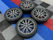 USED 18 INCH GENUINE BMW STYLE 790 M SPORT G20 3 SERIES ALLOY WHEELS, NEAR UNMARKED ,WIDE REAR INC TYRES AND TPMS 5x112