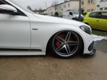 NEW 19 INCH CADES STRIKE ALLOY WHEELS IN GUNMETAL POLISHED AND STAINLESS STEEL DISH, DEEPER CONCAVE 9.5" REAR 5x112