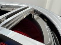 NEW 19 INCH CADES STRIKE ALLOY WHEELS IN GUNMETAL POLISHED AND STAINLESS STEEL DISH, DEEPER CONCAVE 9.5" REAR 5x112
