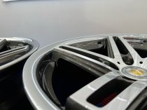 NEW 19 INCH CADES STRIKE ALLOY WHEELS IN GUNMETAL POLISHED AND STAINLESS STEEL DISH, DEEPER CONCAVE 9.5" REAR 5x112