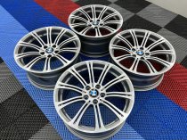 USED 19" GENUINE BMW STYLE 220M E92 M3 POLISHED FORGED ALLOY WHEELS, WIDE REAR,FULLY REFURBED IN GUNMETAL WITH POLISHED FACE