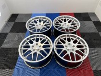 NEW 19 INCH CSL 8081 STYLE ALLOY WHEELS IN HYPER SILVER, WITH VERY DEEP CONCAVE 9.5" ET27 REAR 5x120