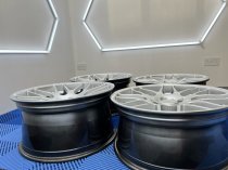 NEW 19 INCH CSL 8081 STYLE ALLOY WHEELS IN HYPER SILVER, WITH VERY DEEP CONCAVE 9.5" ET27 REAR 5x120