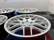 NEW 19 INCH CSL 8081 STYLE ALLOY WHEELS IN HYPER SILVER, WITH VERY DEEP CONCAVE 9.5" ET27 REAR 5x120