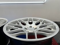 NEW 19" CSL STYLE ALLOY WHEELS IN HYPER SILVER, WITH VERY DEEP CONCAVE 9.5" ET27 REAR