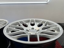 NEW 19 INCH CSL 8081 STYLE ALLOY WHEELS IN HYPER SILVER, WITH VERY DEEP CONCAVE 9.5" ET27 REAR 5x120