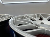 NEW 19 INCH CSL 8081 STYLE ALLOY WHEELS IN HYPER SILVER, WITH VERY DEEP CONCAVE 9.5" ET27 REAR 5x120