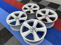 USED 19 INCH GENUINE BMW STYLE 128 5 SPOKE ALLOY WHEELS,EXCELLENT CONDITION EX DISPLAY 5x120